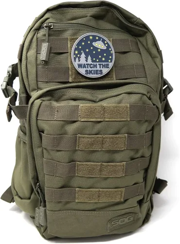 Vista 7 de Alien UFO Enthusiast PVC Hook and Loop Patch - Paquete de 2 parches tácticos
