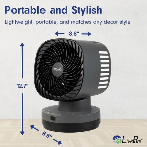 Vista 5 de LivePure LP1200FAN-T Ventilador oscilante Air Fury