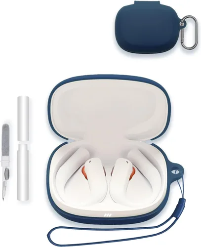 Vista 12 de Funda para JBL Endurance Peak 3, auriculares inalámbricos verdaderos, silicona suave, portátil, resistente a los arañazos, a prueba de golpes