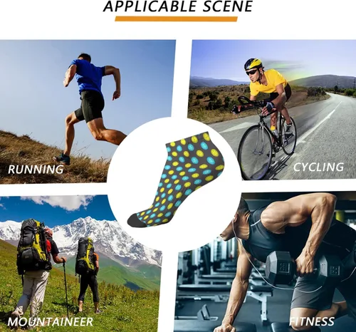 Vista 8 de devor Calcetines de tobillo para hombre, calcetines cortos de algodón para hombre, calcetines de humor para píllebol, Blanco