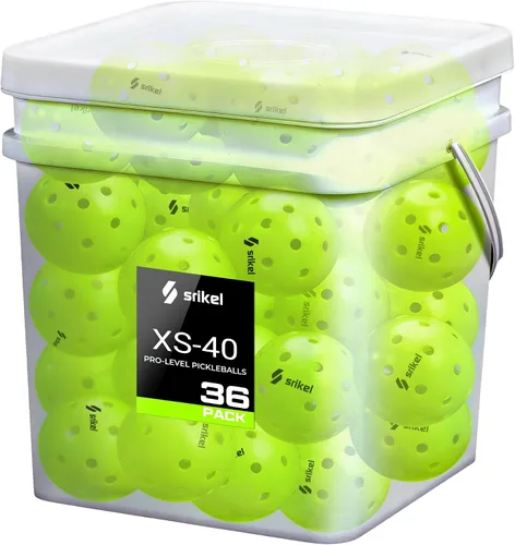 Vista 11 de Bolas de Pickleball Srikel para Exteriores - Bolas de Pickleball Aprobadas por USAPA, Diseño Roto-Moldeado Sin Costuras para Durabilidad, 4 Paquetes