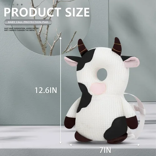 Vista 2 de Mochila con protector de cabeza para bebé caminante, mochila ajustable con protección para la cabeza del bebé para la seguridad del aprendizaje