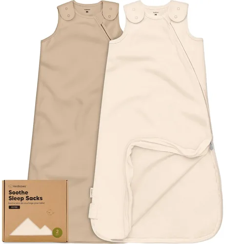 Vista 17 de Paquete de 2 sacos de dormir orgánicos para bebé, 100% algodón 0.5TOG (aguacate, 0-6 meses) Soft Breathable, Baby Wearable Blanket, Toddler