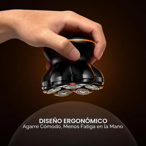 Vista 6 de MAXGROOM Afeitadora de cabeza 7D para hombres calvos, maquinilla de afeitar
