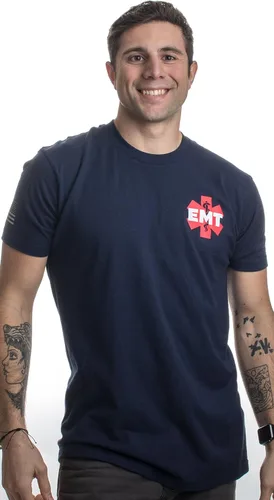 Vista 4 de EMT AEMT Star Life Camiseta de emergencia para ambulancia médica paramédica para hombres y mujeres