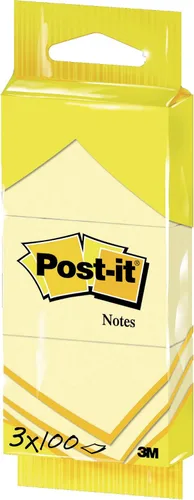 Vista 2 de Post-it 6830GB Notas - Amarillo canario - Paquetes de flujo colgantes - 1 bloc - 100 hojas por bloc - 5.000 in x 2.992 in