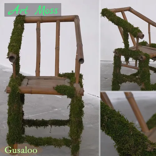 Vista 6 de Musgo verde para manualidades, musgo artificial decorativo para plantas en maceta, orquídea sintética, musgo, mezcla de tierra, turba, esfagno