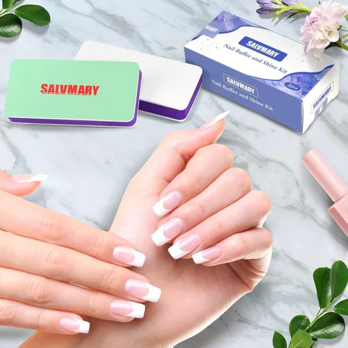 Vista 9 de Paquete de bloques amortiguadores de brillo de uñas y kit de manicura desechable profesional