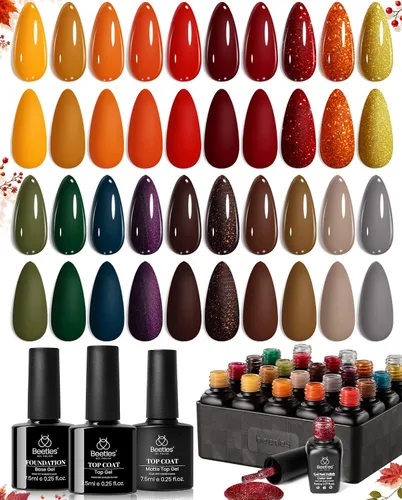 Vista 18 de Beetles - Juego de 44 esmaltes de uñas de gel, colección Colorful Muse, 36 0-0 Musa colorida