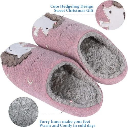 Vista 3 de Pantuflas para casa con diseño de unicornio para niños para interiores impermeables suelas esponjosas