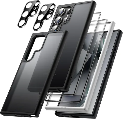 Vista 8 de JETech Funda 5 en 1 mate para Samsung Galaxy S24 Plus, color negro