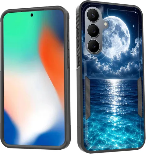 Vista 185 de Funda para Galaxy S26 FE, doble capa, protección contra caídas de grado militar de 10 pies, antideslizante, resistente a prueba de golpes, para Cruz