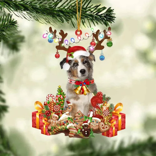 Vista 79 de Nazenti Adorno de Navidad personalizado de reno de Alaskan Malamute – Adorno de perro personalizado para amantes de las mascotas, acrílico plano