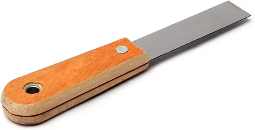 Vista 3 de Raspador de masilla de 1 pulgada, cuchillos de masilla rígidos de acero Cr-V con mango de madera, 2