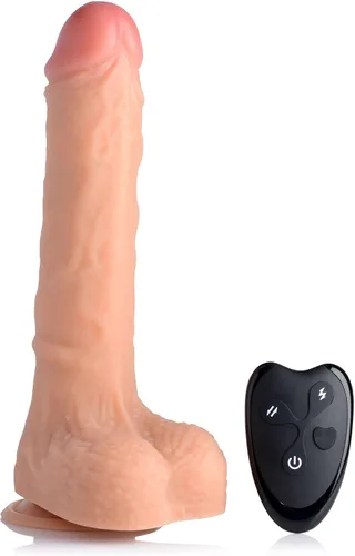 Vista 3 de Consolador de empuje 7X con carne de control remoto