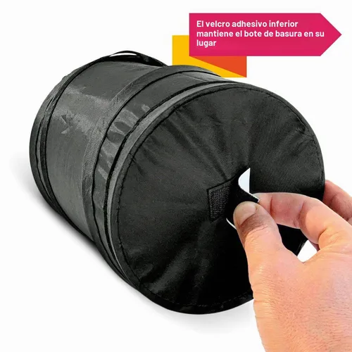 Vista 7 de Mavoro - Bote de basura para automóvil, impermeable, plegable, 1 galón, 1