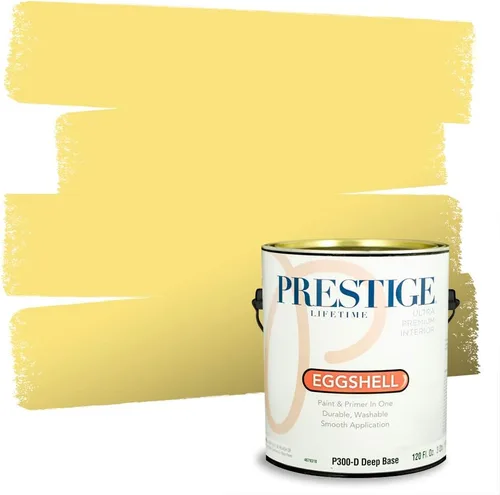 Vista 186 de PRESTIGE Pinturas de pintura exterior e imprimación en uno, 1 galón, plano, combinación comparable de Benjamin Moore* Pila de heno