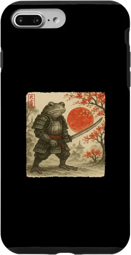 Vista 12 de Frog Samurai Japanese Warrior Costume Sumi-e Art Funny Case for iPhone 16
