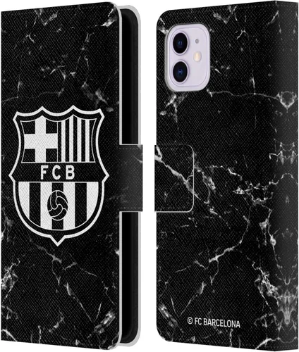 Vista 93 de Head Case Designs Funda de piel con licencia oficial del FC Barcelona Barca Crest Patterns, tipo cartera, compatible con Apple iPhone 11