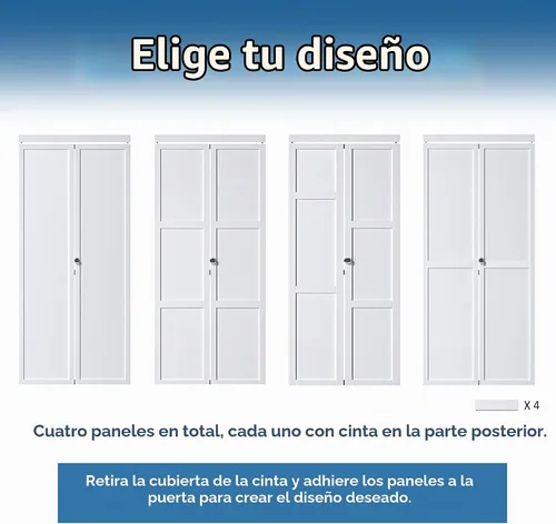 Vista 4 de Puertas plegables para despensa/armario, puerta de núcleo sólido de 24 x 80 pulgadas con perilla y kit de herramientas, puerta plegable