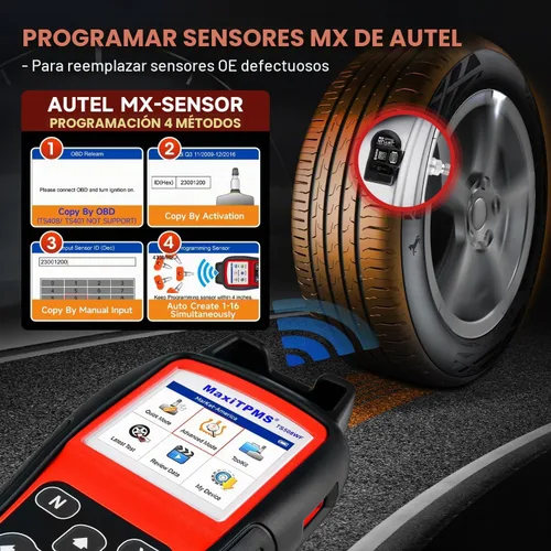 Vista 4 de Autel MaxiTPMS TS508WF KIT, TPMS Programming Relearn Tool, Lifetime Update 2026 WiFi Ver. of TS508 TS501 PRO TS408S, Activation Reset All Sensors