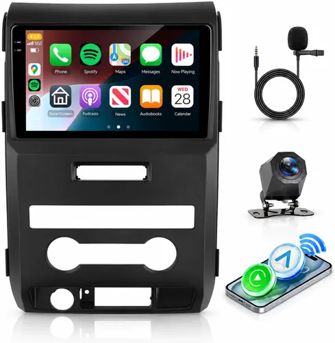 Vista 8 de Radio de coche para Ford F150 F-150 2009-2014 con CarPlay inalámbrico