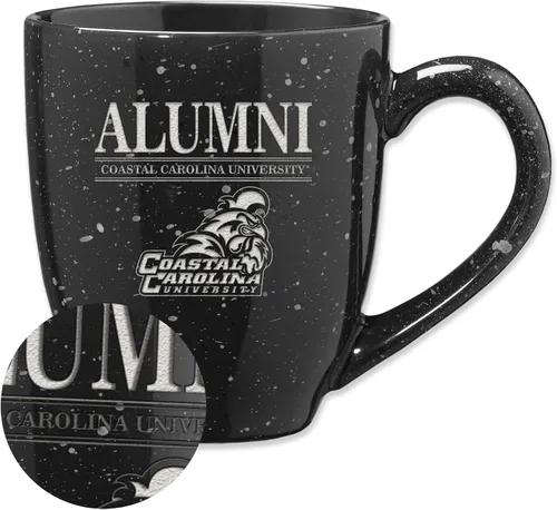 Vista 8 de Rico Industries NCAA Illinois Fighting Illini Alumni - Taza de café de cerámica moteada grabada con láser de 16 onzas