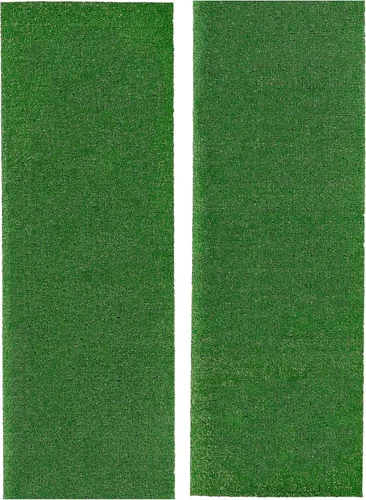 Vista 13 de Garland Rug Alfombra de césped artificial de 5 pies x 8 pies, grande para interiores/exteriores, color negro - Negro exuberante, duradera y de bajo