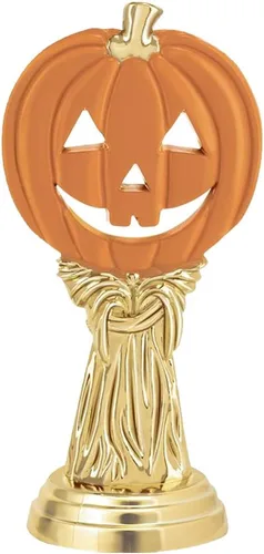 Vista 2 de Trofeos de calabaza naranja de 6 pulgadas - Premios personalizados de trofeos de Halloween