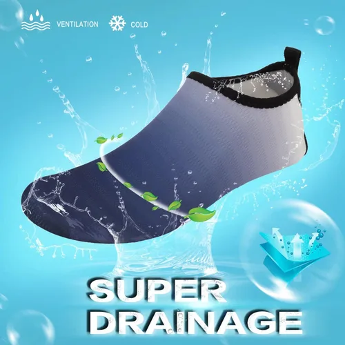 Vista 2 de YALOX - Zapatos acuáticos, de secado rápido, sensación de pies descalzos, para mujer y hombre calcetines acuáticos para exterior, playa, natación