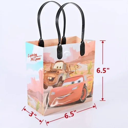 Vista 2 de 12 Bolsas de regalo pequeñas Disney Car Mc Queen, obsequio, para fiestas