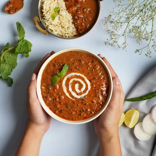 Vista 5 de Ashoka Comidas sin gluten, listas para microondas, veganas con granos negros y frijoles, comidas para calentar y servir, todas naturales Delhi Dal