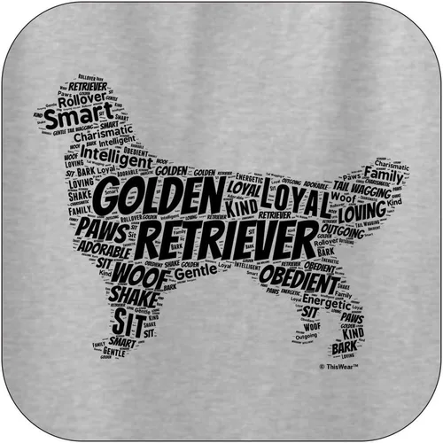 Vista 5 de ThisWear Golden Retriever Word Art - Sudadera con capucha para perro y cachorro