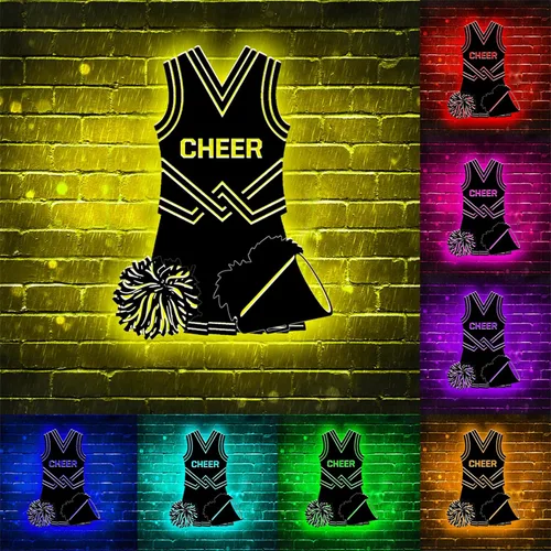 Vista 5 de Letrero de metal de béisbol personalizado con luz LED, nombre de camiseta de béisbol personalizable, número, decoración de pared, regalo para casco