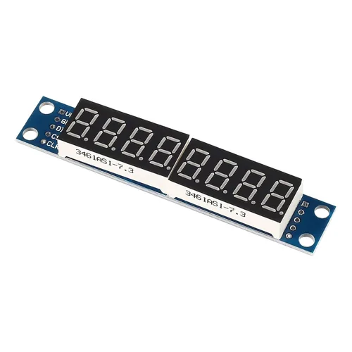 Vista 5 de Módulo de segmento digital MAX7219 de 8 dígitos y 7 segmentos, tubo de pantalla LED de siete secciones de 8 bits para MCU/51/AVR/STM32