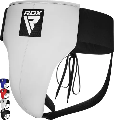 Vista 11 de RDX Protector de ingle para boxeo, Muay Thai, Kickboxing y entrenamiento de MMA, equipo de cuero Maya Hide Abdo para artes marciales, protector