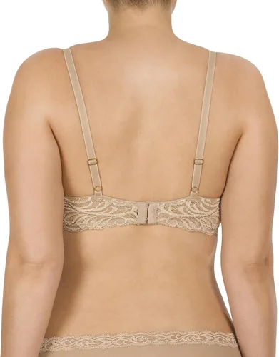 Vista 5 de Natori - Sujetador de encaje para mujer con inmersión, diseño de plumas Cafe