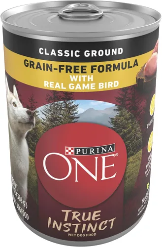 Vista 10 de Purina ONE Alimento húmedo para perros con alto contenido de proteínas True Instinct Cortes tiernos en salsa de comida para perros con carne de res