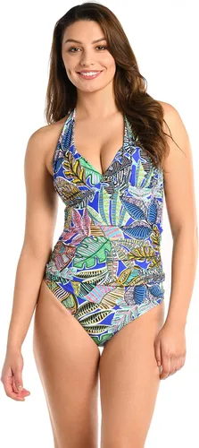 Vista 13 de La Blanca Traje de baño tankini con cuello en V para mujer Planta/Hojas de boceto