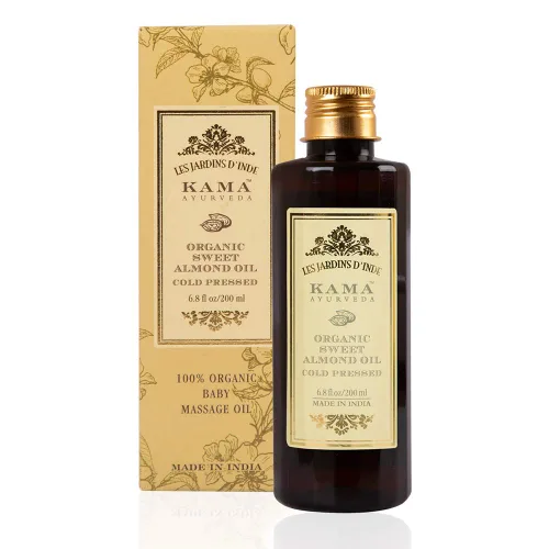 Vista 3 de Kama Ayurveda Aceite de Almendras Dulces Orgánico, 6.8 fl oz