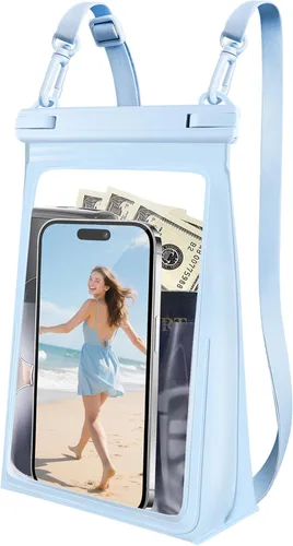 Vista 15 de Funda impermeable grande para teléfono, funda impermeable universal para iPhone 14 Plus 13 Pro Max 12 11 Samsung S23 S22 hasta 7.2 pulgadas, IPX8 a