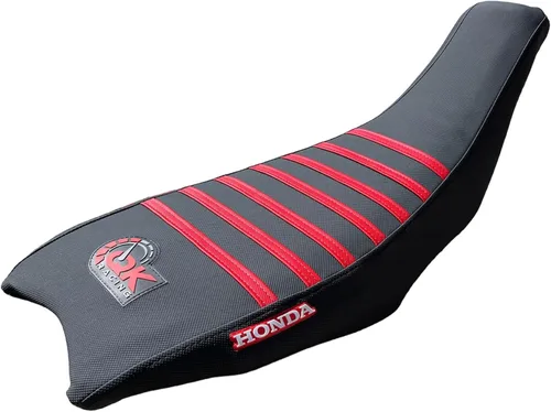 Vista 2 de Funda para Asiento - Compatible con Honda 2004-2018 TRX450 TRX 450R TRX 450 R TRX 450ER TRX 450 ER Quad (Negro/Rojo)