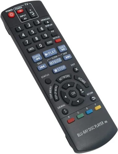 Vista 4 de New IR6 Replaced Remote fit for Panasonic Blu-Ray Disc Player N2QAYB000575 DMP-BD75 DMP-BD755 DMP-BD755P DMP-BD75P DMP-BD75PC DMP-MST60 DMP-MS10