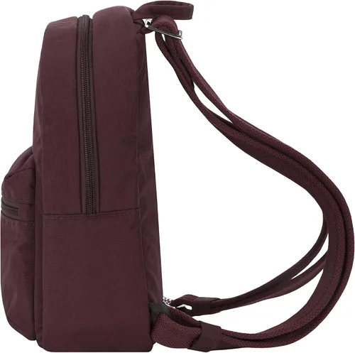 Vista 7 de Travelon Small Backpack, Dark Bordeaux, 8W x 12H x 4.5D