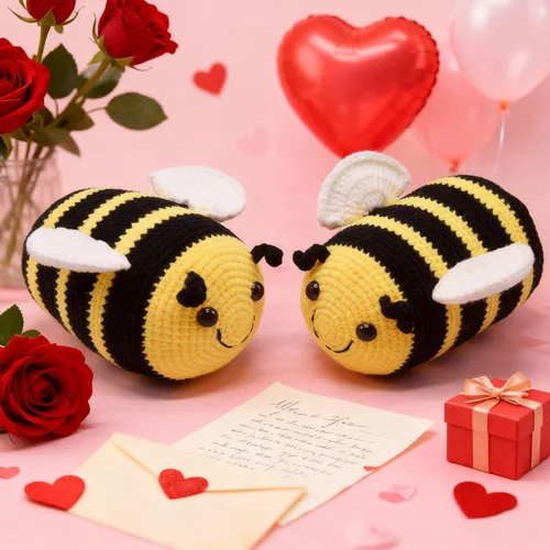 Vista 6 de BABOLI Adorable abejorro de peluche de abejorro mullido con hilo suave de alta calidad, apoyo emocional, juguete de abeja, opción súper maravillosa
