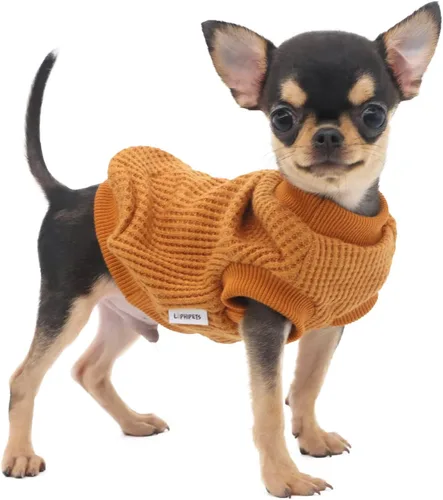 Vista 11 de LOPHIPETS - Suéteres ligeros para perros pequeños para cachorros, ropa de Chihuahua y Yorkie para cachorros - Atrovirene/XXS verde (atrovirens)