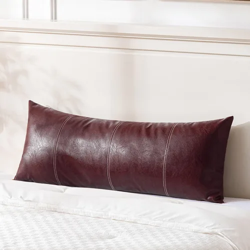 Vista 32 de Fancy Homi - Paquete de 2 fundas de almohada decorativas negras estilo boho de cuero sintético de 16 x 16 pulgadas para sala de estar, sofá, cama