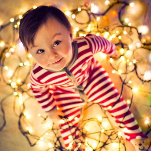 Vista 8 de Cadena de 300 luces LED para árbol de Navidad de 105 pies, luces navideñas enchufables con 8 modos y certificación UL, luces para interiores