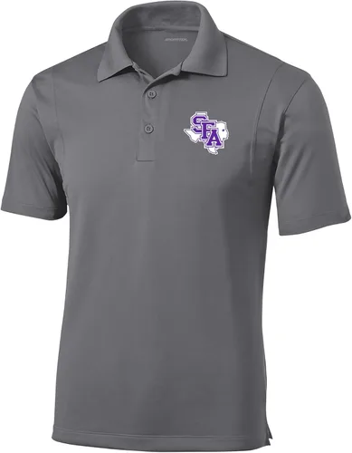 Vista 19 de Polo atlético de micro piqué NCAA para hombre Prime con cuello propio