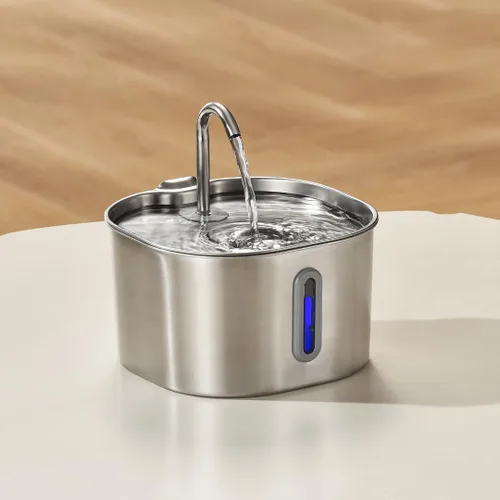 Vista 7 de KittySpout Fuente de Agua para Gatos de Acero Inoxidable Fuente de Beber Automática, Cuenco de Agua Circulante Silencioso, Apto para Lavavajillas